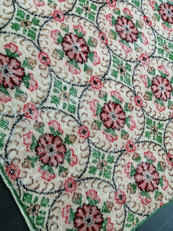 Green Turkish Runner Rug 5' 3" x 8' 6" Hand-Knotted | No. WR69632