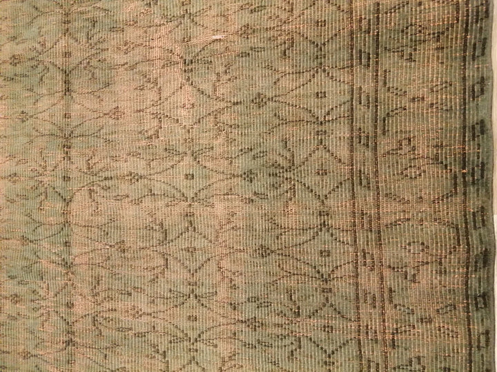 Rust Turkish Runner Rug 7' 11" x 8' 6" Hand-Knotted | No. WR70173