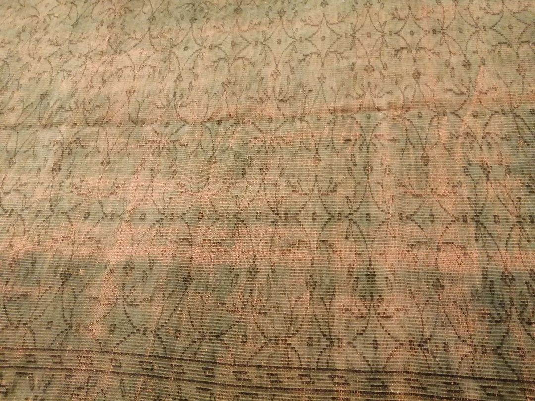 Rust Turkish Runner Rug 7' 11" x 8' 6" Hand-Knotted | No. WR70173