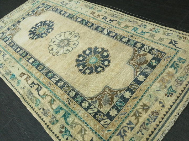 Turkish Runner Rug 3' 7" x 6' 6" Hand-Knotted | No. WR70174