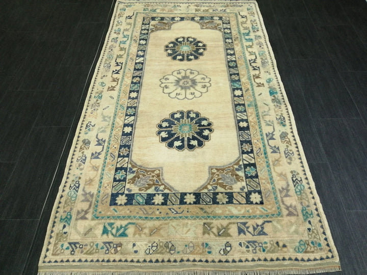 Turkish Runner Rug 3' 7" x 6' 6" Hand-Knotted | No. WR70174