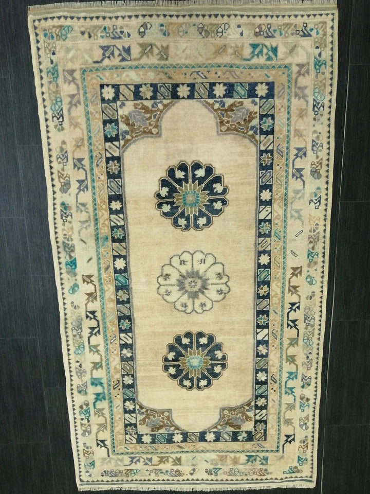Turkish Runner Rug 3' 7" x 6' 6" Hand-Knotted | No. WR70174