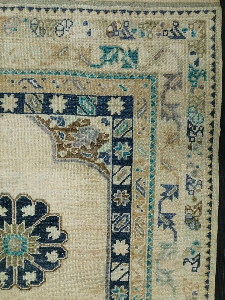 Turkish Runner Rug 3' 7" x 6' 6" Hand-Knotted | No. WR70174