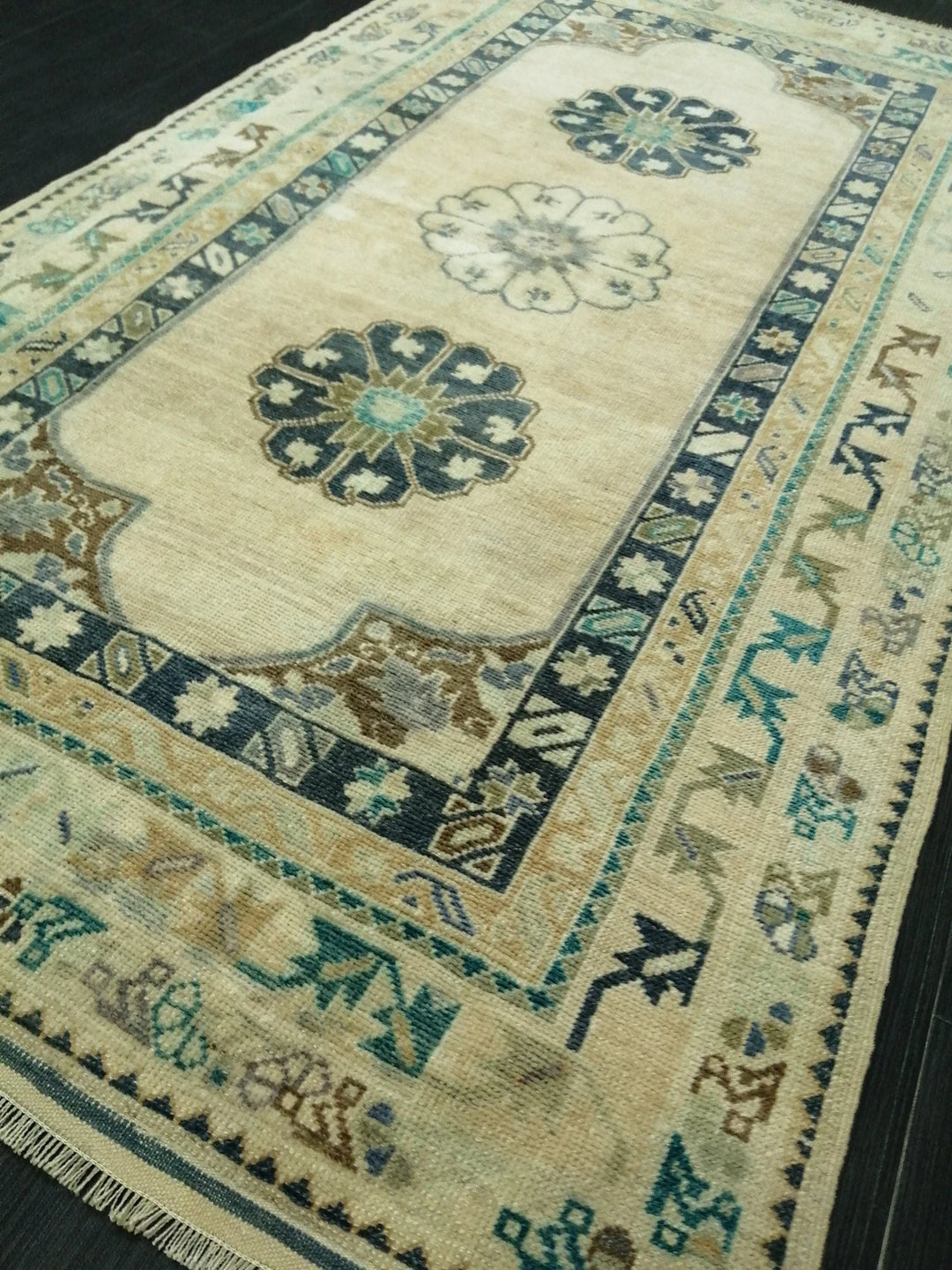 Turkish Runner Rug 3' 7" x 6' 6" Hand-Knotted | No. WR70174