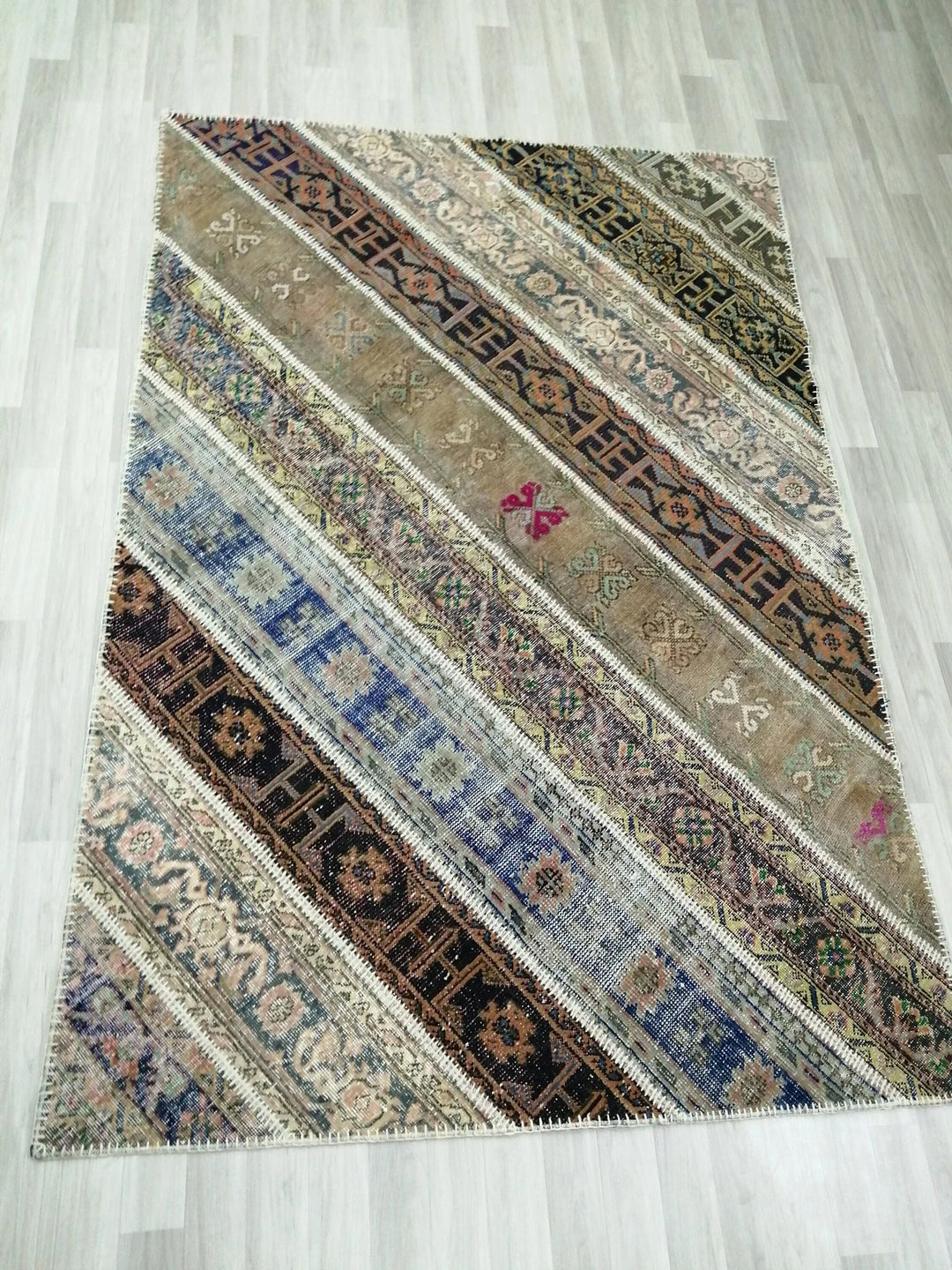 Rust Turkish Runner Rug 5' 5" x 8' Hand-Knotted | No. WR70331