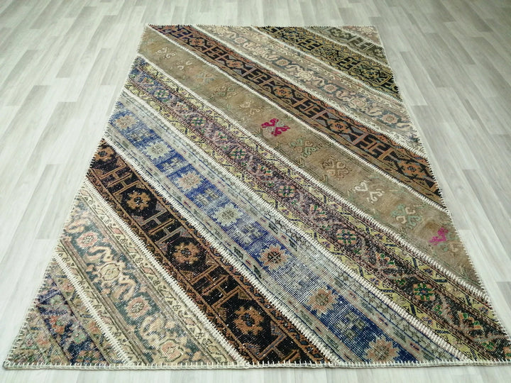 Rust Turkish Runner Rug 5' 5" x 8' Hand-Knotted | No. WR70331