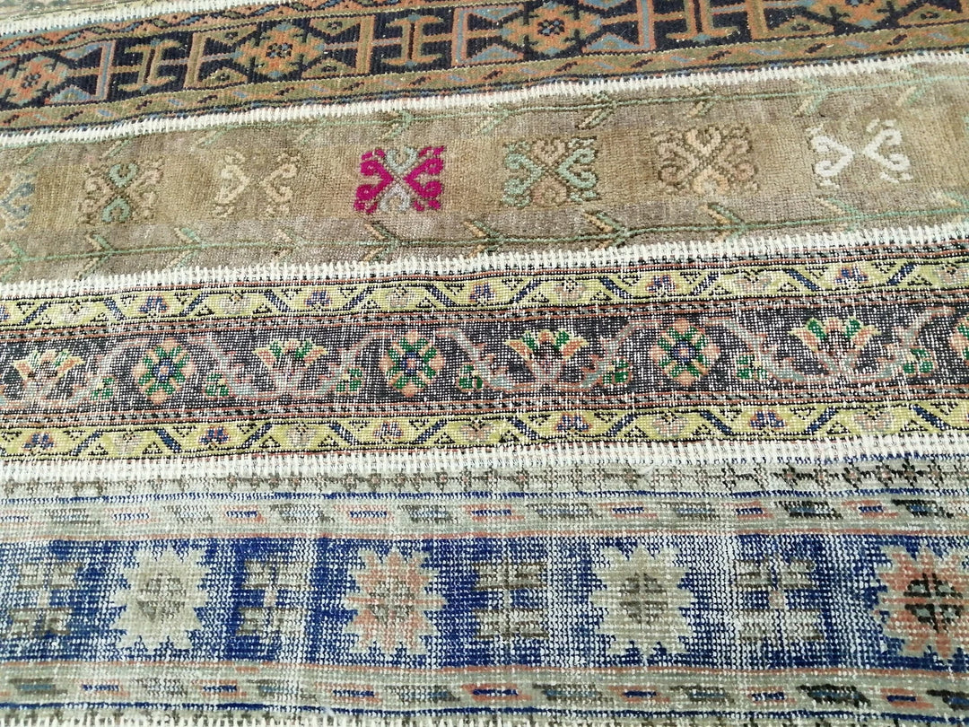 Rust Turkish Runner Rug 5' 5" x 8' Hand-Knotted | No. WR70331