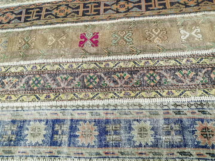 Rust Turkish Runner Rug 5' 5" x 8' Hand-Knotted | No. WR70331