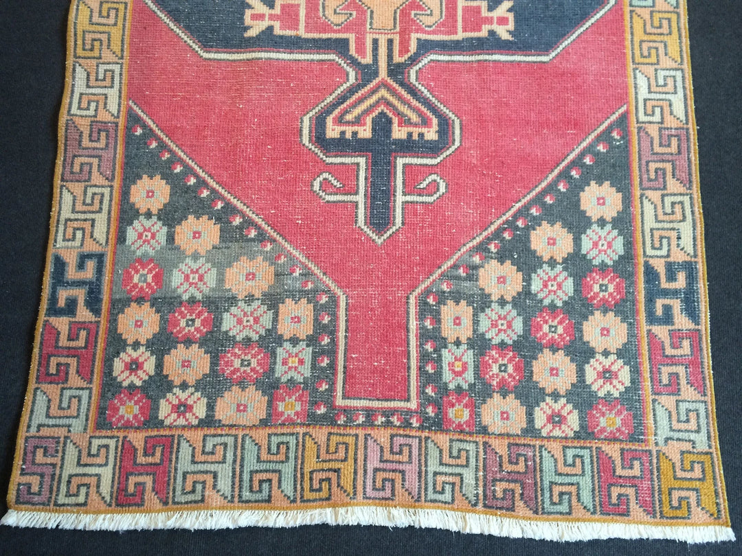 Rust Turkish Runner Rug 3' x 8' Hand-Knotted | No. WR71001