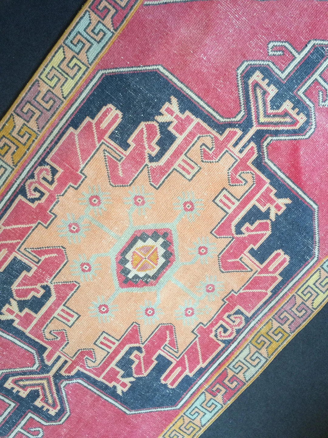 Rust Turkish Runner Rug 3' x 8' Hand-Knotted | No. WR71001