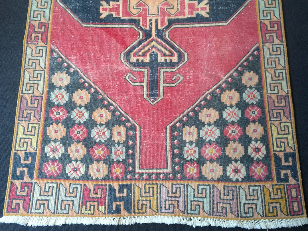 Rust Turkish Runner Rug 3' x 8' Hand-Knotted | No. WR71001