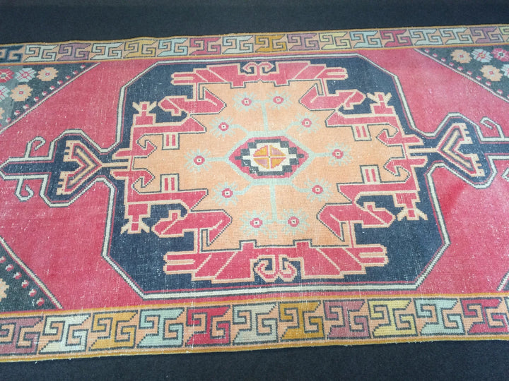 Rust Turkish Runner Rug 3' x 8' Hand-Knotted | No. WR71001