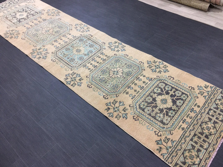 Pink Turkish Runner Rug 2' 6" x 11' 8" Hand-Knotted | No. WR71392