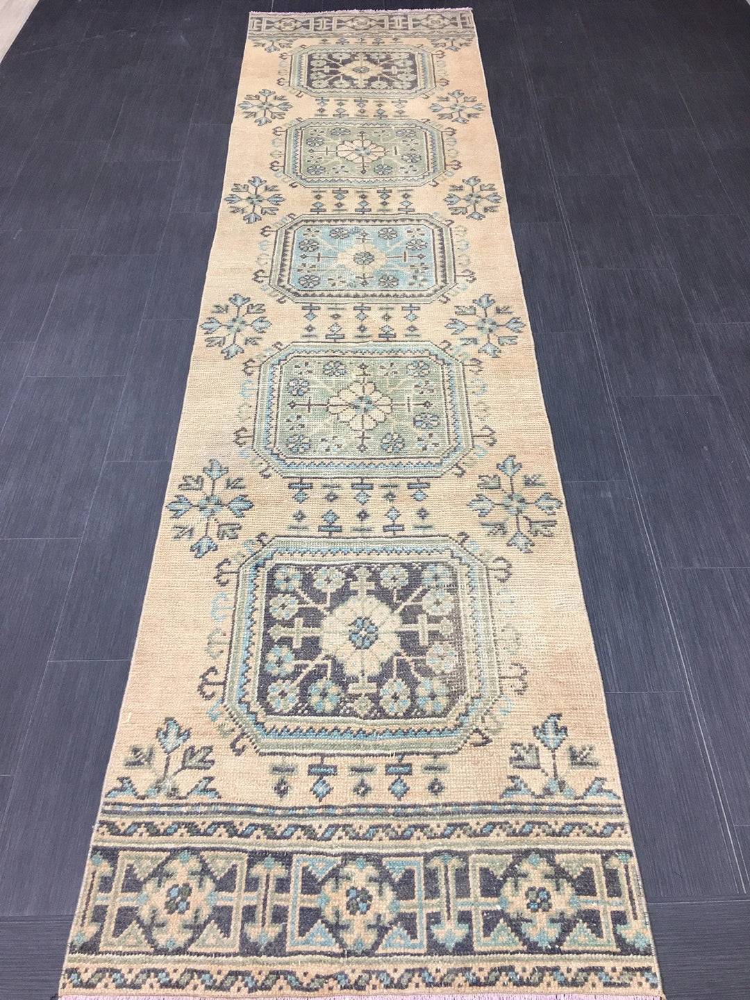 Pink Turkish Runner Rug 2' 6" x 11' 8" Hand-Knotted | No. WR71392