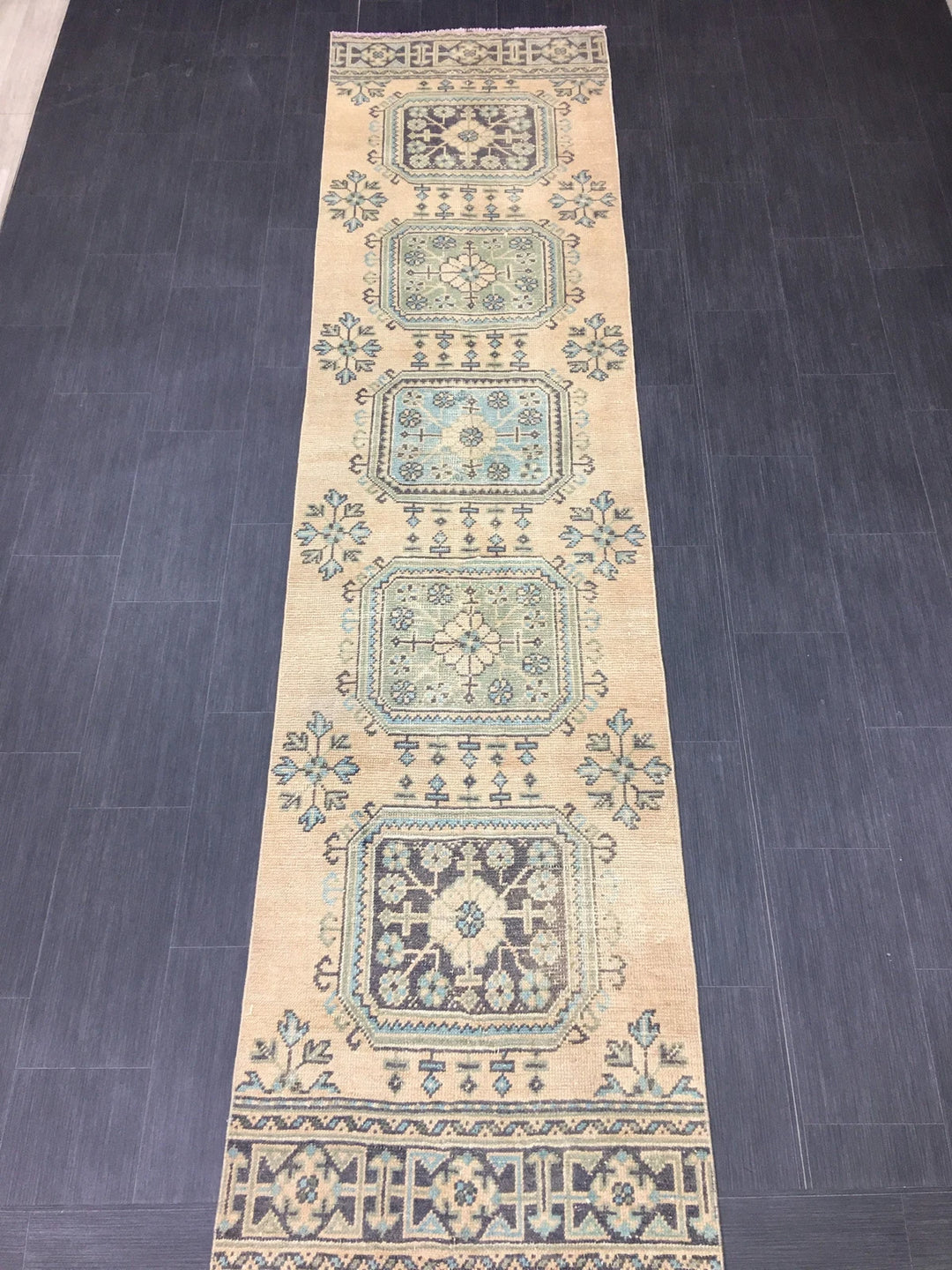 Pink Turkish Runner Rug 2' 6" x 11' 8" Hand-Knotted | No. WR71392