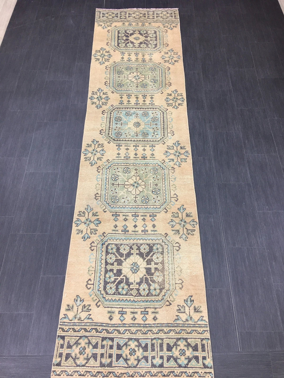 Pink Turkish Runner Rug 2' 6" x 11' 8" Hand-Knotted | No. WR71392