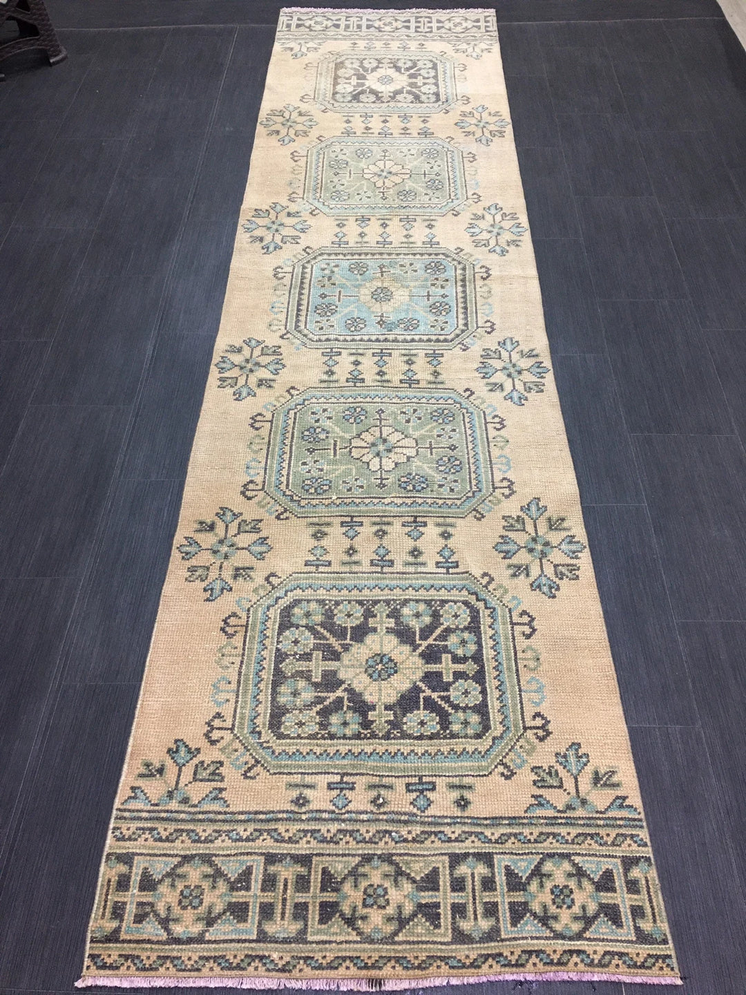 Pink Turkish Runner Rug 2' 6" x 11' 8" Hand-Knotted | No. WR71392