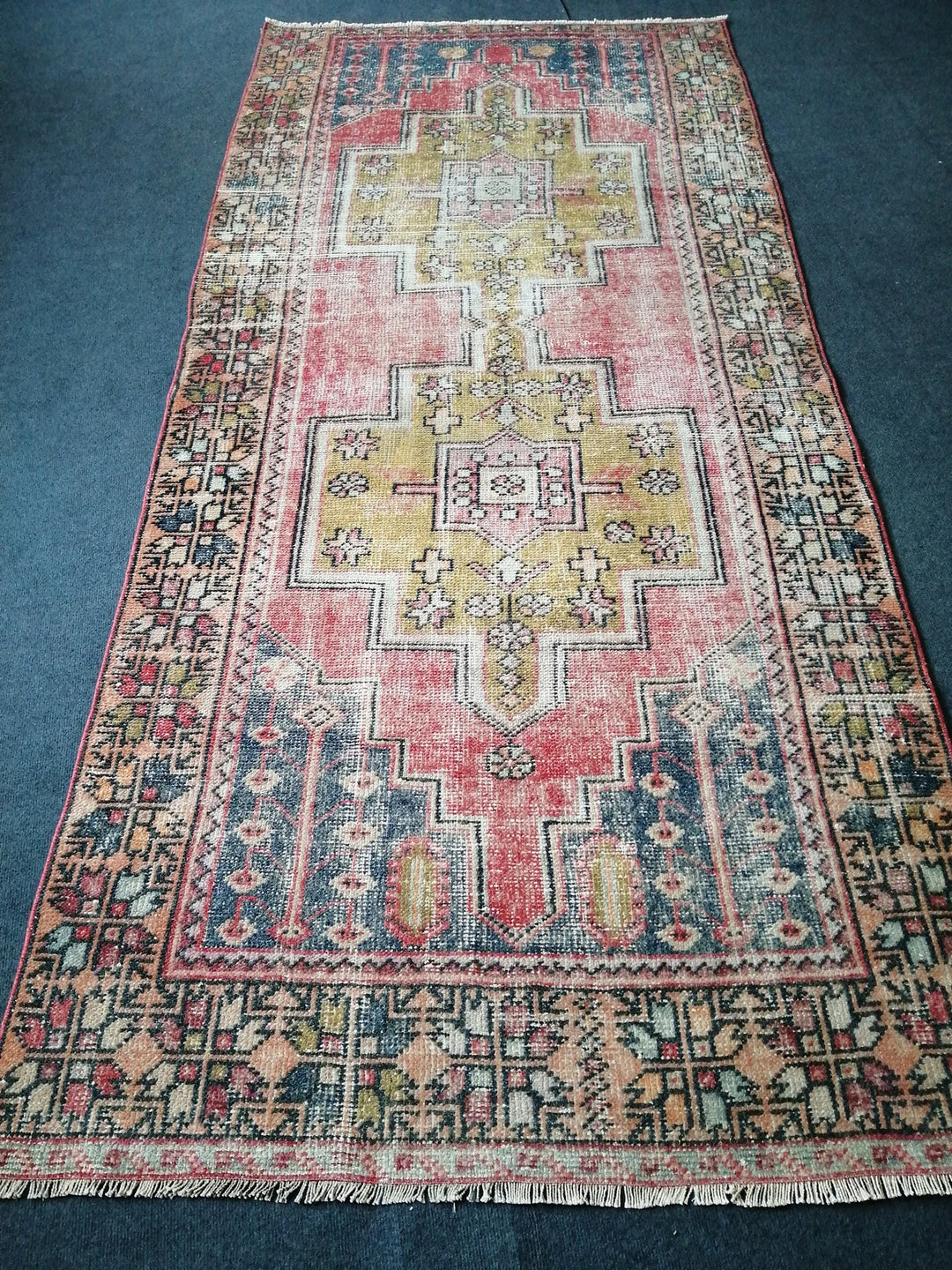 Rust Turkish Runner Rug 4' x 8' 10" Hand-Knotted | No. WR71510