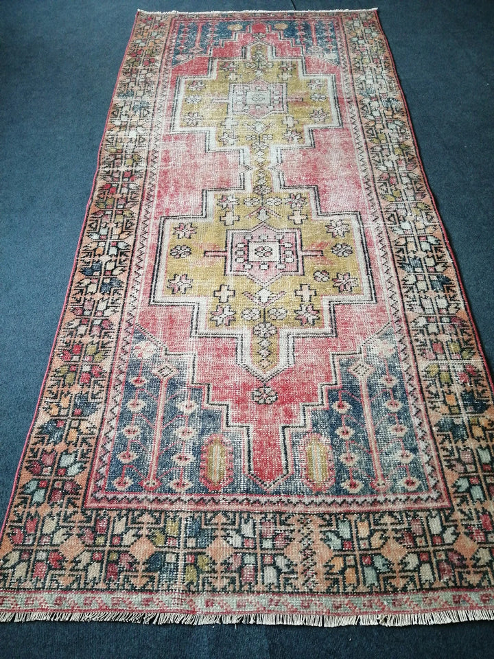 Rust Turkish Runner Rug 4' x 8' 10" Hand-Knotted | No. WR71510