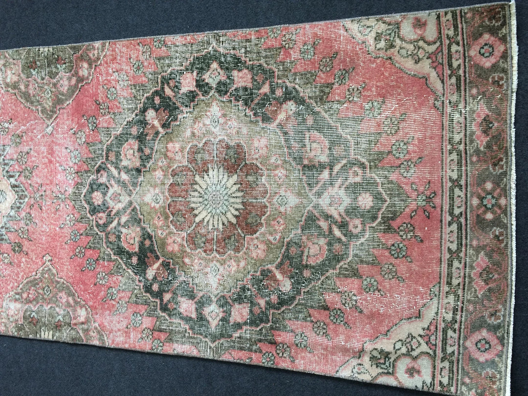Turkish Runner Rug 3' x 12' Hand-Knotted | No. WR71518