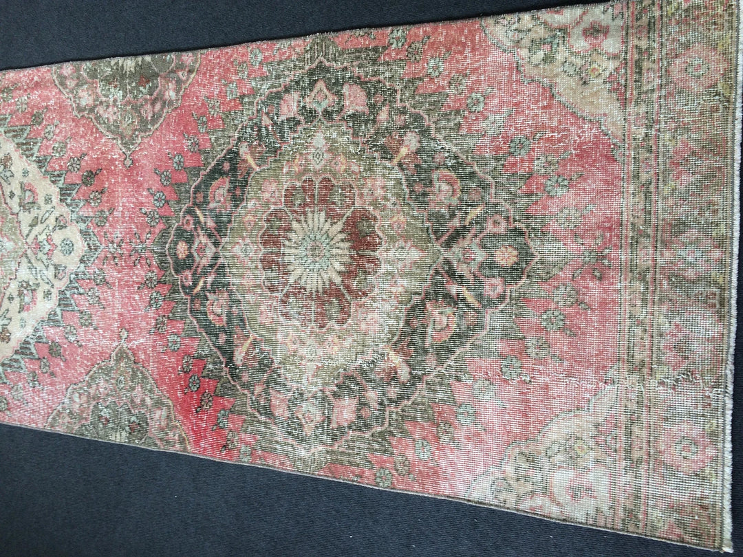 Turkish Runner Rug 3' x 12' Hand-Knotted | No. WR71518