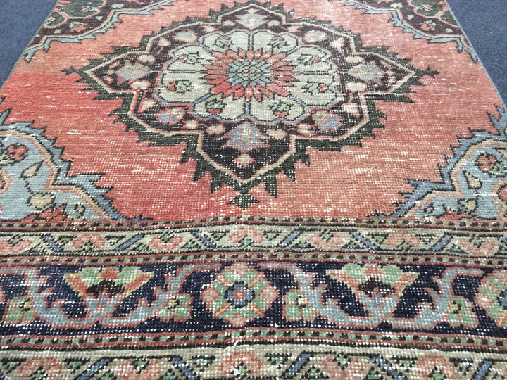 Rust Turkish Runner Rug 3' x 13' Hand-Knotted | No. WR71800
