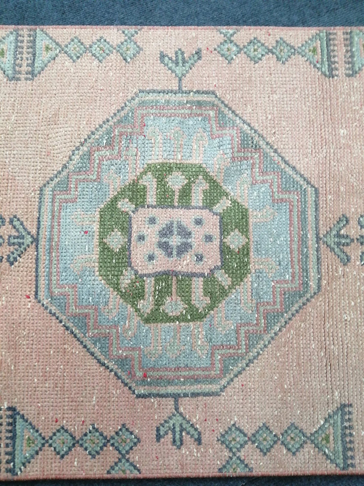 Green Turkish Runner Rug 2' 4" x 11' 2" Hand-Knotted | No. WR71982