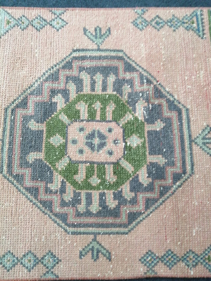 Green Turkish Runner Rug 2' 4" x 11' 2" Hand-Knotted | No. WR71982