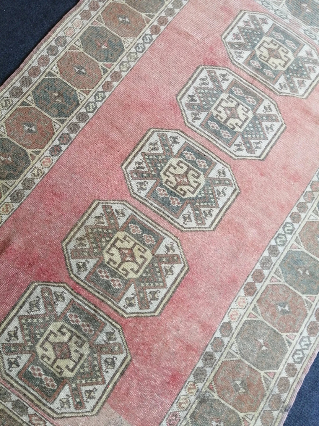 Turkish Runner Rug 4' x 6' 4" Hand-Knotted | No. WR72100