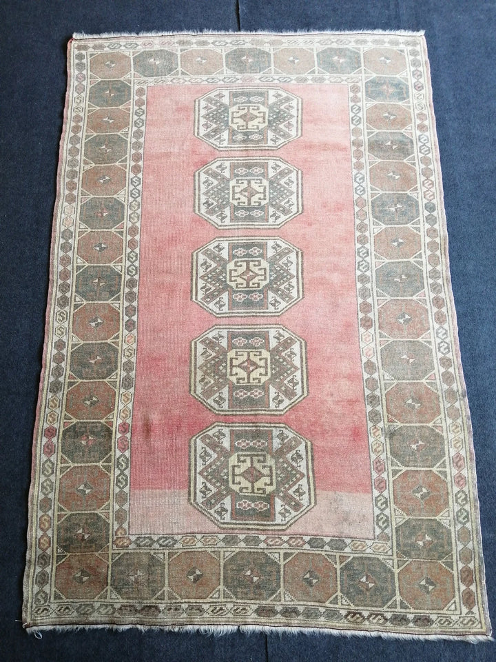 Turkish Runner Rug 4' x 6' 4" Hand-Knotted | No. WR72100