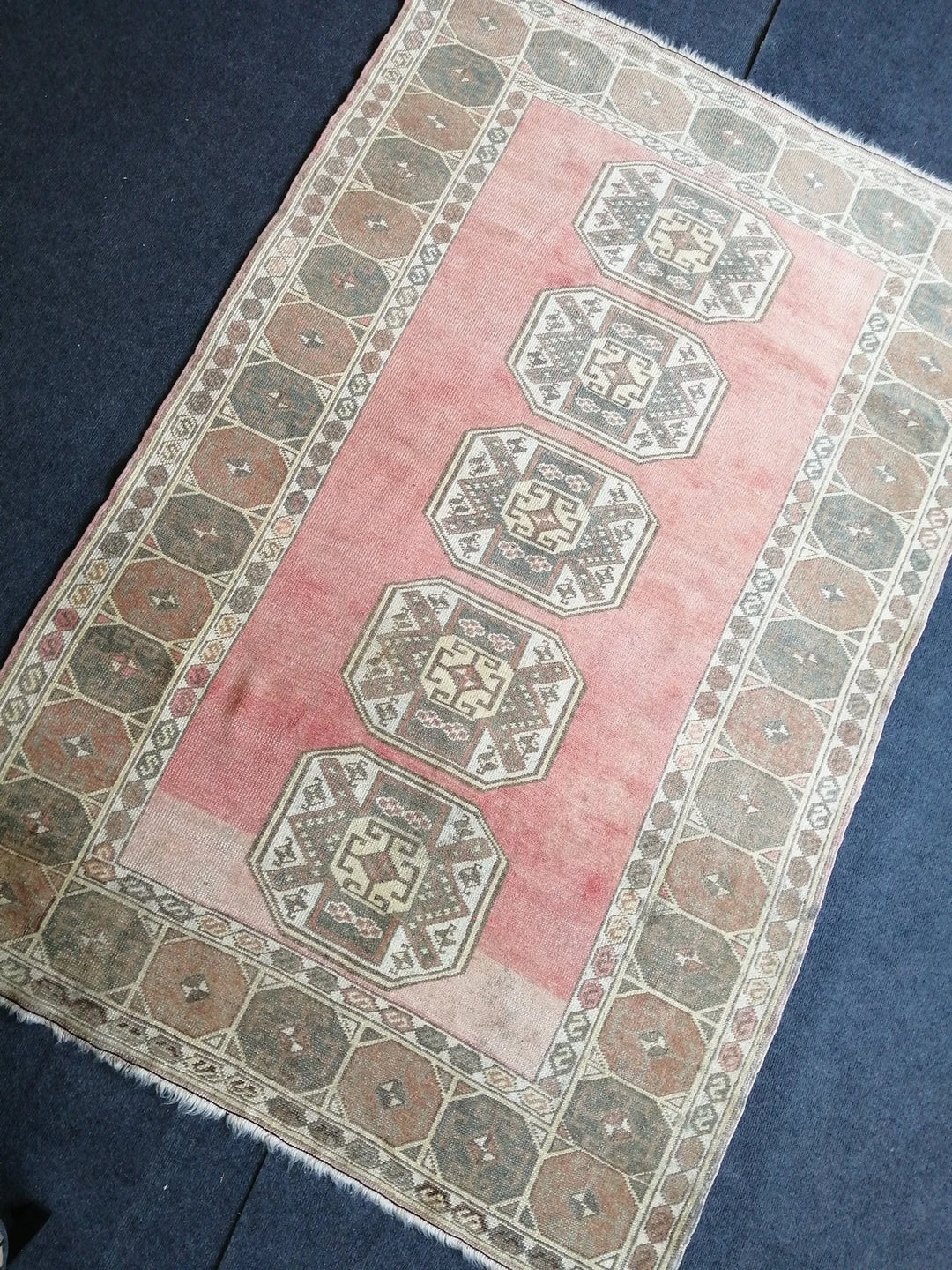 Turkish Runner Rug 4' x 6' 4" Hand-Knotted | No. WR72100