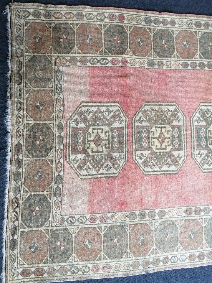 Turkish Runner Rug 4' x 6' 4" Hand-Knotted | No. WR72100