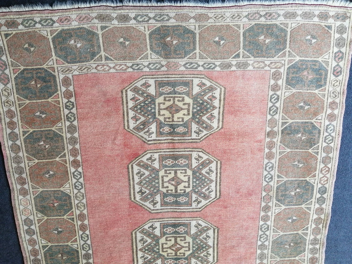 Turkish Runner Rug 4' x 6' 4" Hand-Knotted | No. WR72100