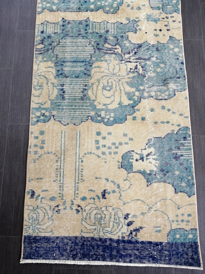 Turkish Runner Rug 2' 6" x 10' 4" Hand-Knotted | No. WR73148