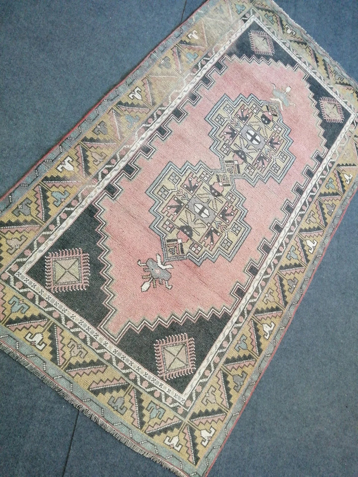 Rust Turkish Runner Rug 4' x 7' Hand-Knotted | No. WR73198