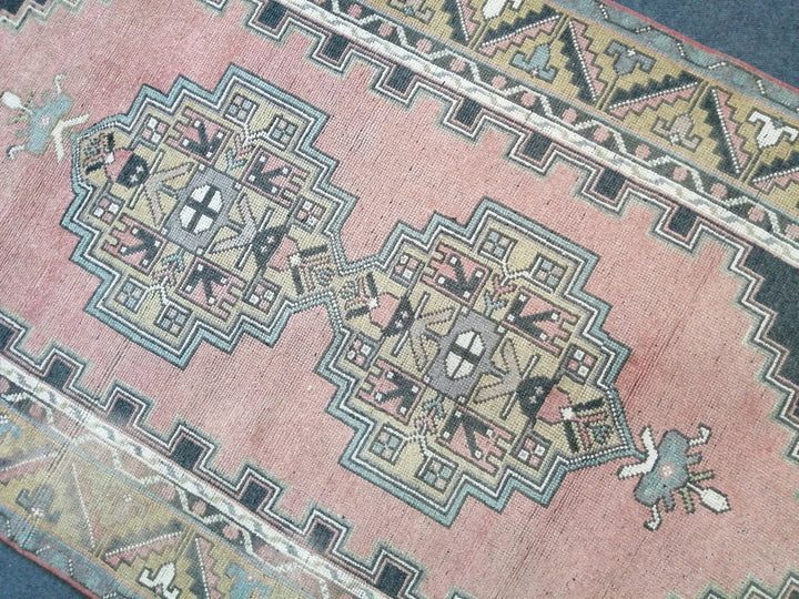 Rust Turkish Runner Rug 4' x 7' Hand-Knotted | No. WR73198
