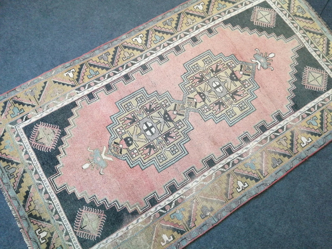 Rust Turkish Runner Rug 4' x 7' Hand-Knotted | No. WR73198