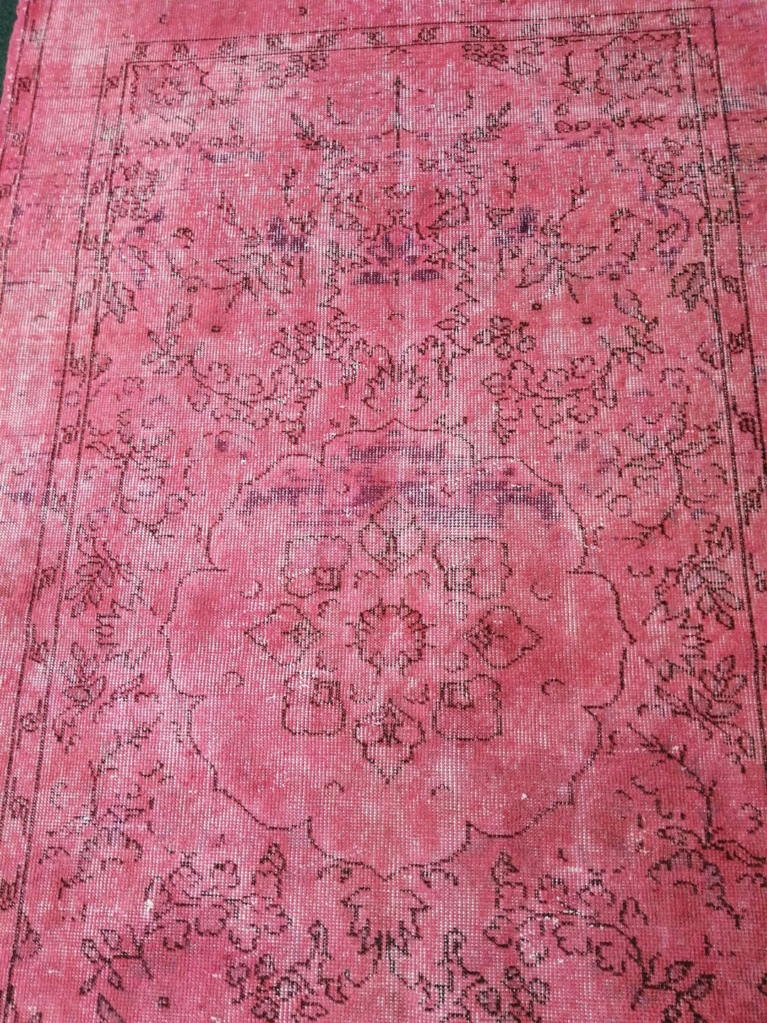Pink Turkish Runner Rug 3' 11" x 6' 11" Hand-Knotted | No. WR73638