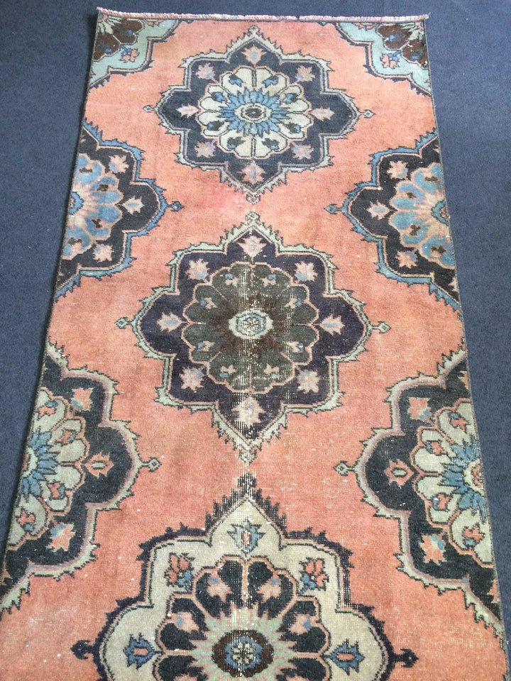 Turkish Runner Rug 3' 2" x 11' 5" Hand-Knotted | No. WR73894