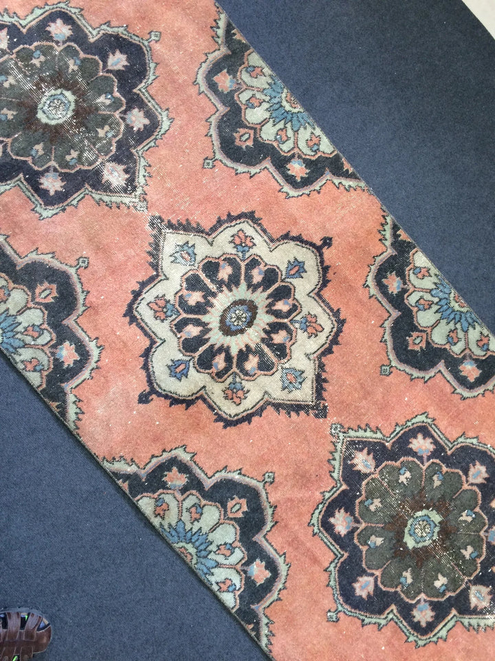 Turkish Runner Rug 3' 2" x 11' 5" Hand-Knotted | No. WR73894