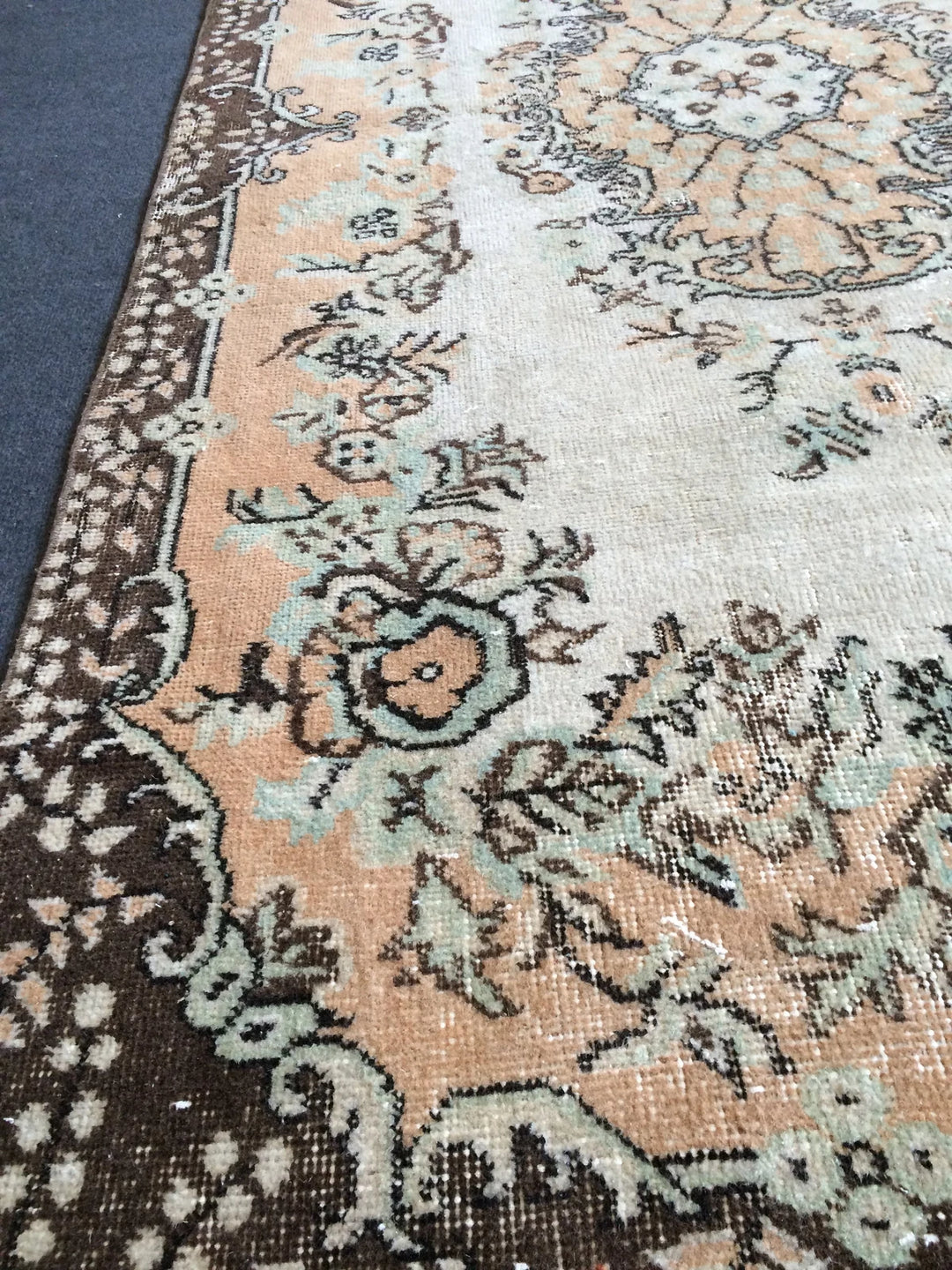 Rust Turkish Runner Rug 4' x 7' 2" Hand-Knotted | No. WR74053