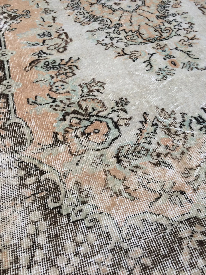 Rust Turkish Runner Rug 4' x 7' 2" Hand-Knotted | No. WR74053