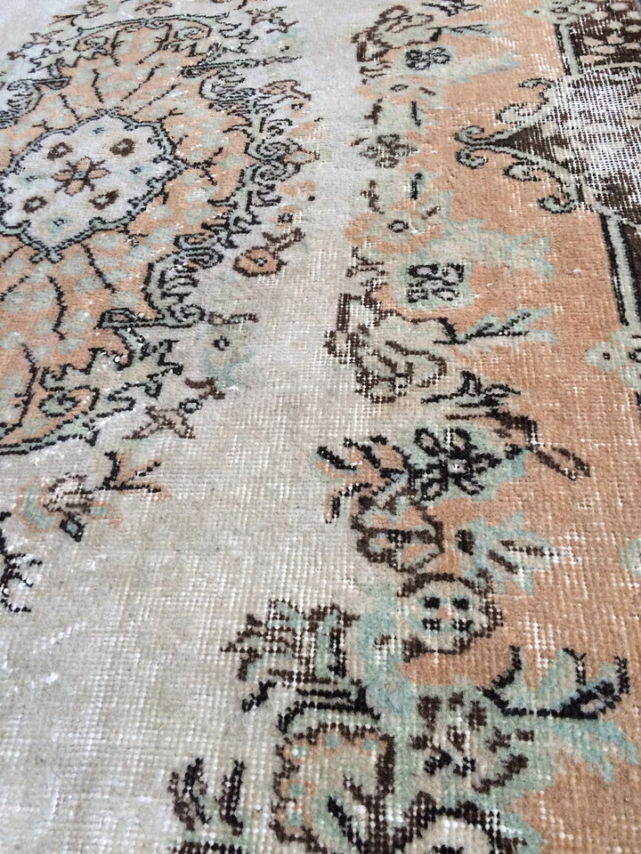 Rust Turkish Runner Rug 4' x 7' 2" Hand-Knotted | No. WR74053
