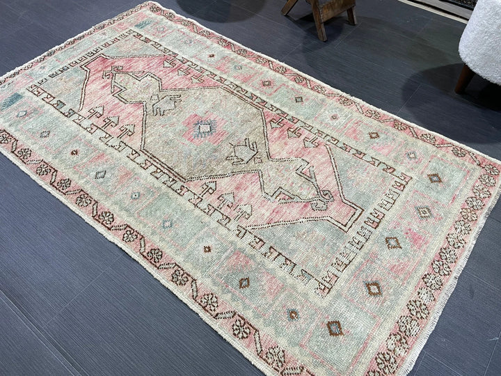 Rust Turkish Runner Rug 3' 1" x 5' 4" Hand-Knotted | No. WR74499