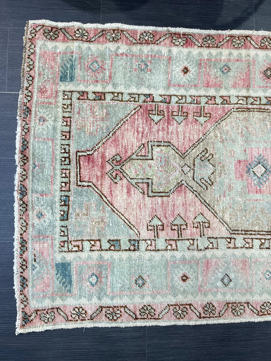Rust Turkish Runner Rug 3' 1" x 5' 4" Hand-Knotted | No. WR74499