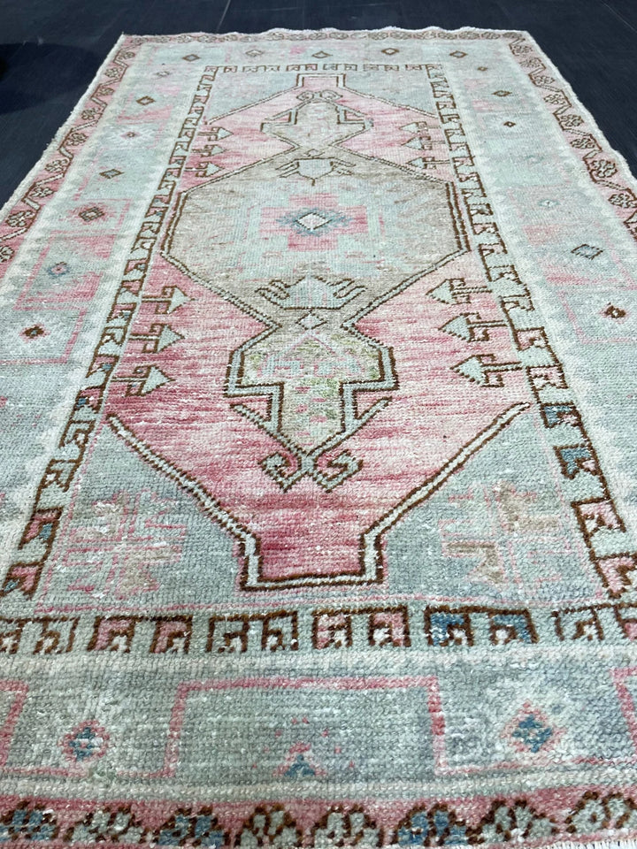 Rust Turkish Runner Rug 3' 1" x 5' 4" Hand-Knotted | No. WR74499