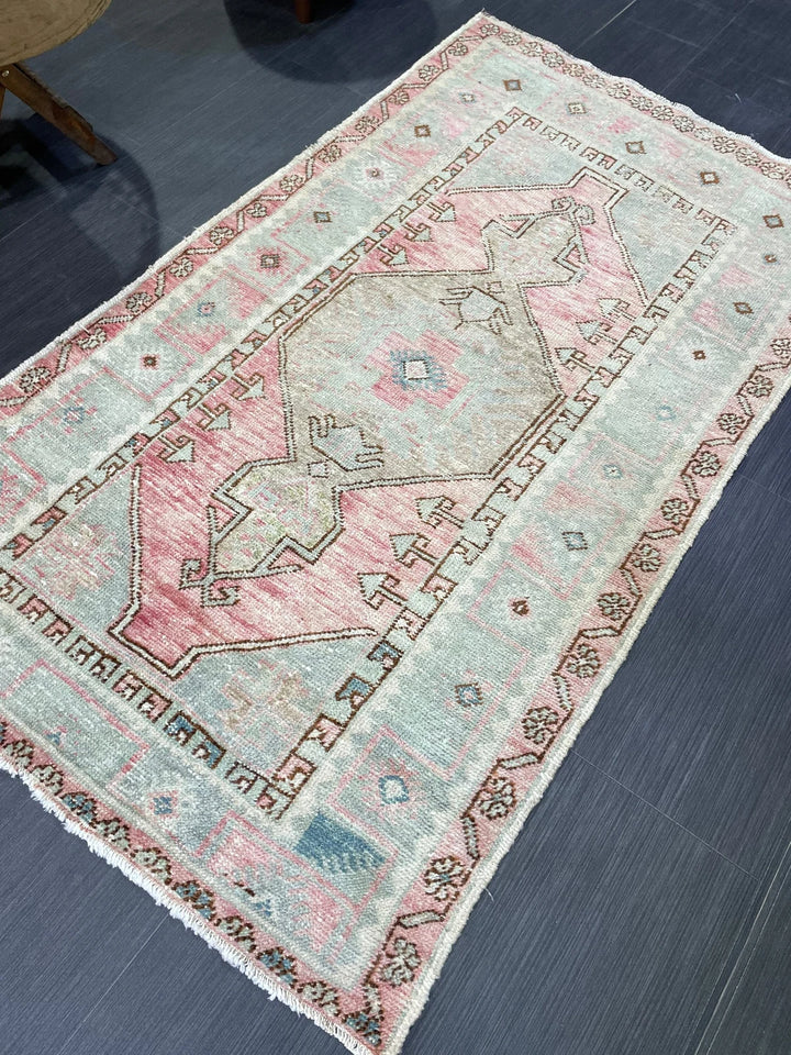 Rust Turkish Runner Rug 3' 1" x 5' 4" Hand-Knotted | No. WR74499