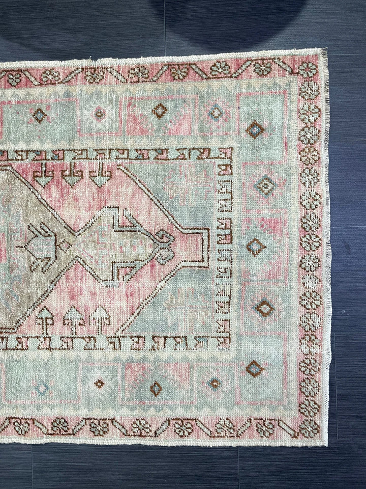 Rust Turkish Runner Rug 3' 1" x 5' 4" Hand-Knotted | No. WR74499