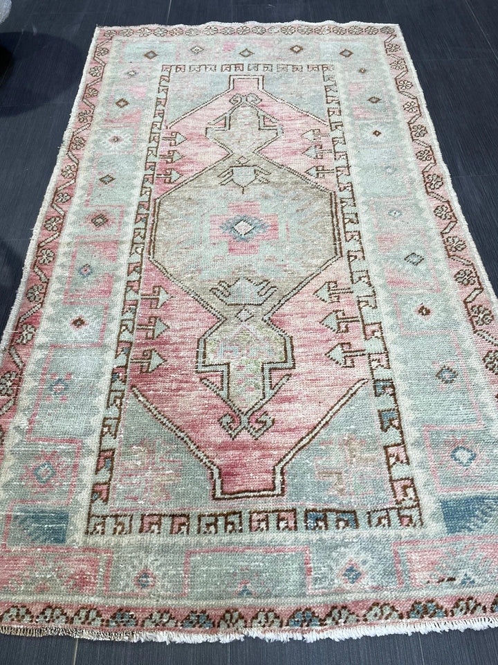 Rust Turkish Runner Rug 3' 1" x 5' 4" Hand-Knotted | No. WR74499