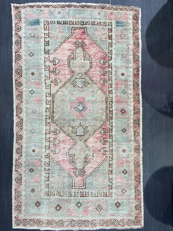 Rust Turkish Runner Rug 3' 1" x 5' 4" Hand-Knotted | No. WR74499